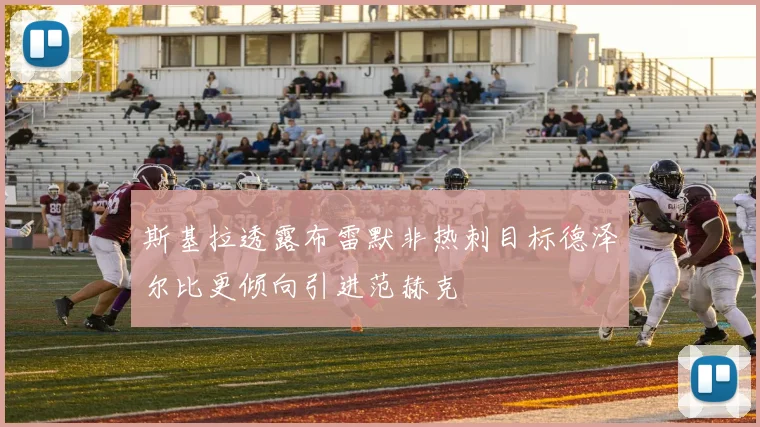 斯基拉透露布雷默非热刺目标德泽尔比更倾向引进范赫克