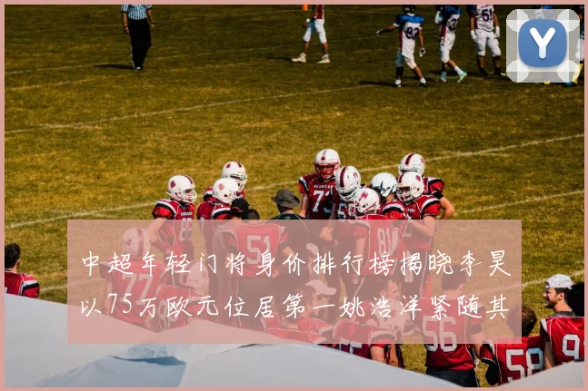中超年轻门将身价排行榜揭晓李昊以75万欧元位居第一姚浩洋紧随其后