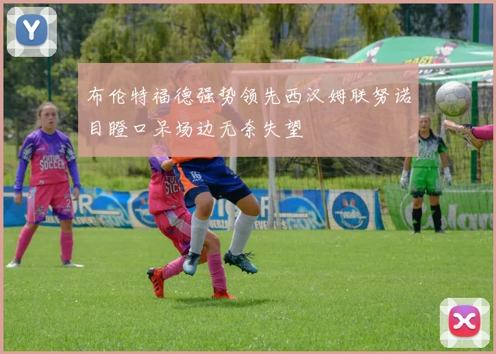 布伦特福德强势领先西汉姆联努诺目瞪口呆场边无奈失望